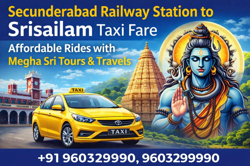 secunderabad station to srisailam taxi