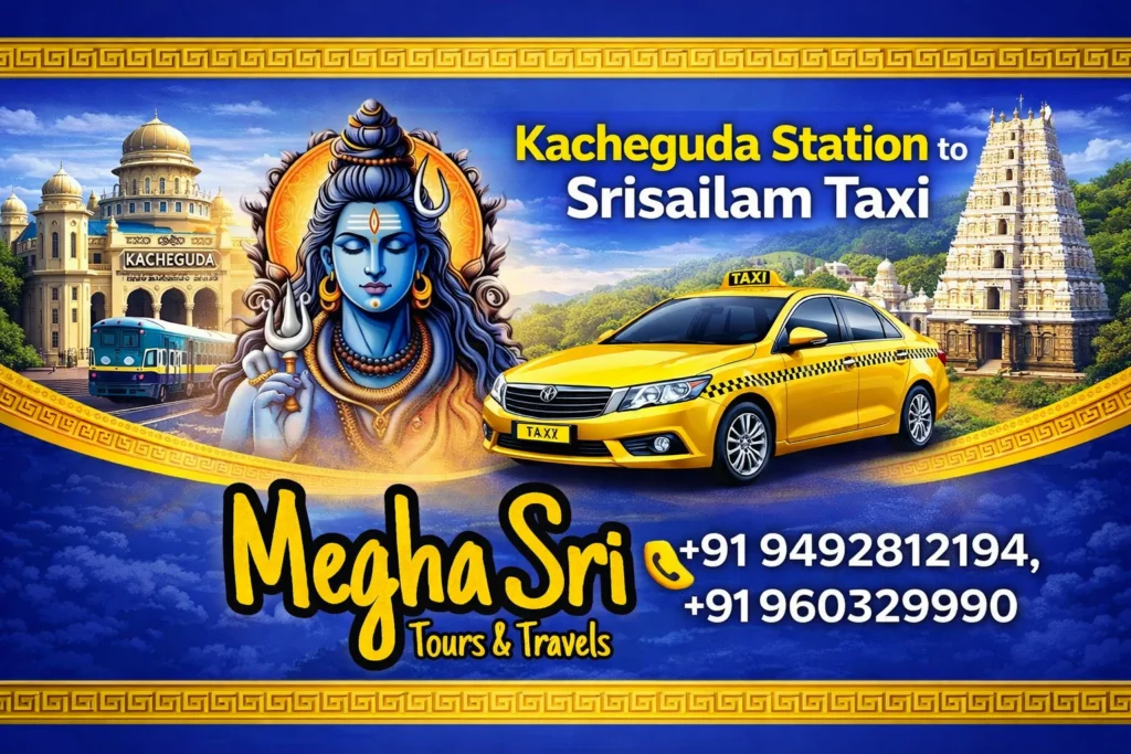 Kacheguda Station to Srisailam Taxi