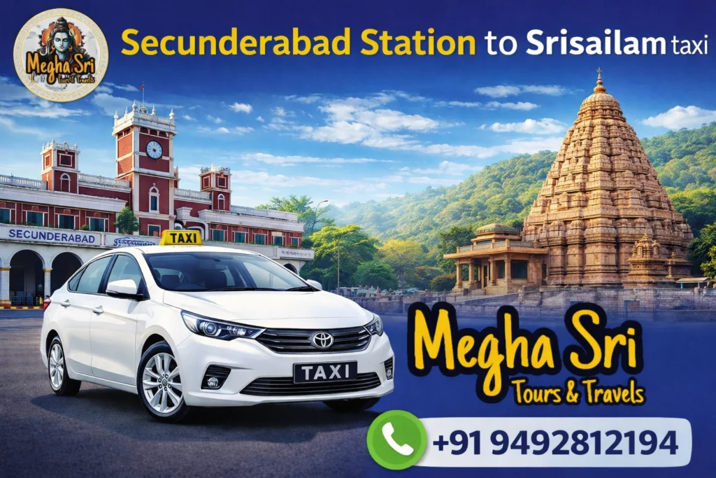 secunderabad station to srisailam cabs